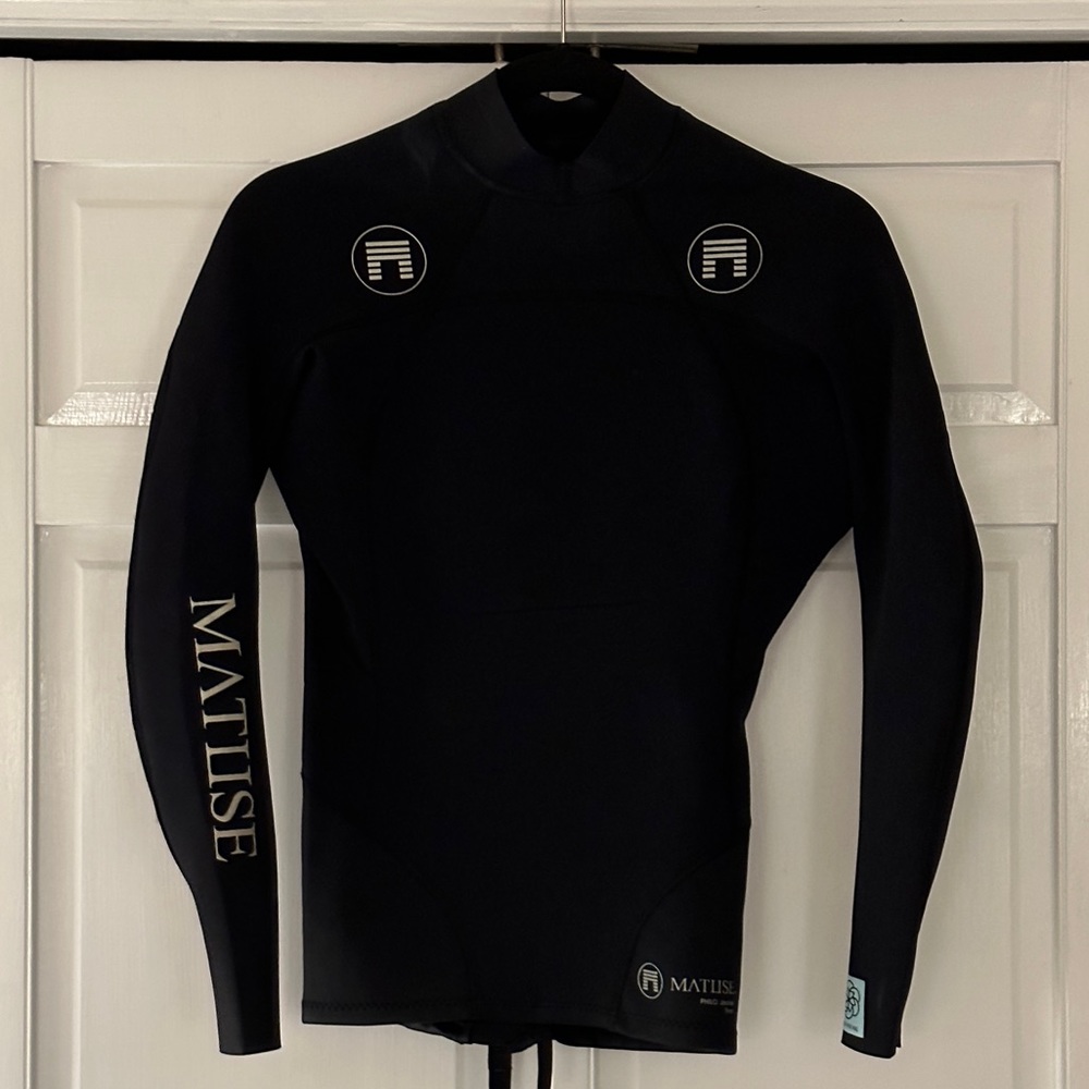 Matuse Philo 1mm Wetsuit Jacket - Black Japanese Geoprene S Small